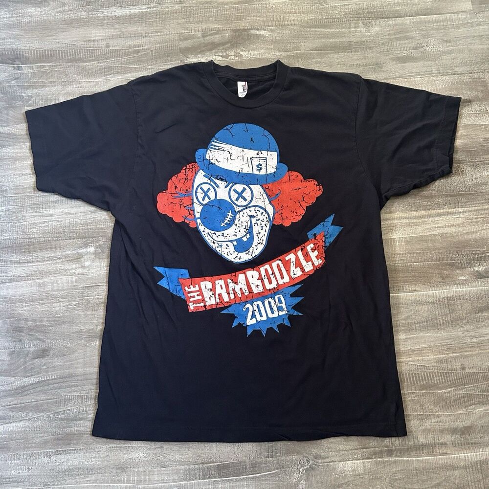 The Bamboozle Festival Concert 2009 No Doubt Fall Out Boy Clown T-Shirt Size L